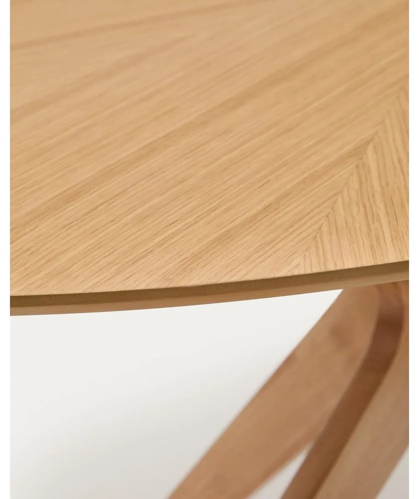 Jedálenský stôl s doskou v dubovom dekore 110x180 cm Naanim – Kave Home