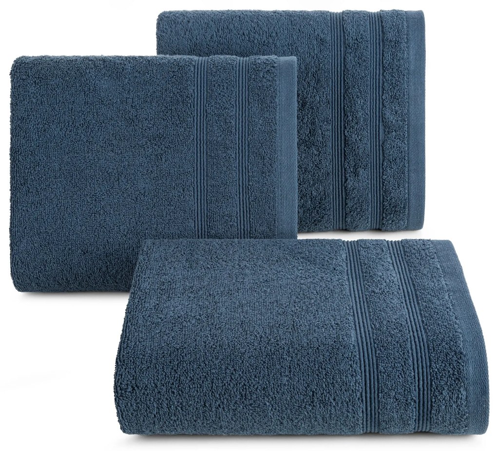 BAVLNENÝ UTERÁK ALINE 70X140 CM TMAVOMODRÁ