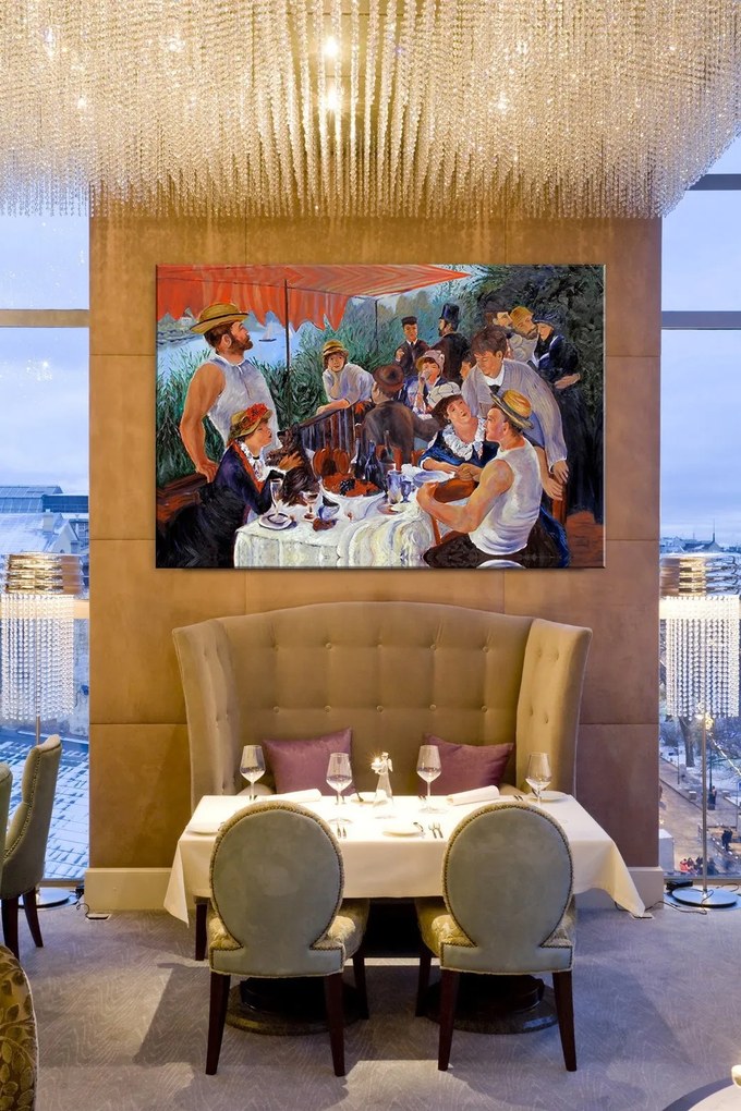 Obraz na plátne OBED NA LODI  – Pierre Auguste Renoir REP112