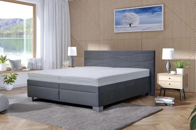 Čalúnená posteľ Windsor 200x200, vrátane matraca, pol. roštu, ÚP
