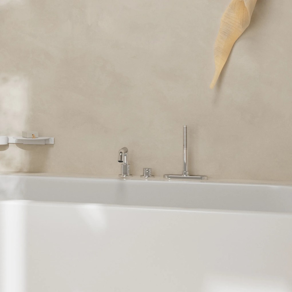 Hansgrohe Hansgrohe, základné teleso pre 3-otvorovú pákovú batériu na okraj vane, HAN-13481180