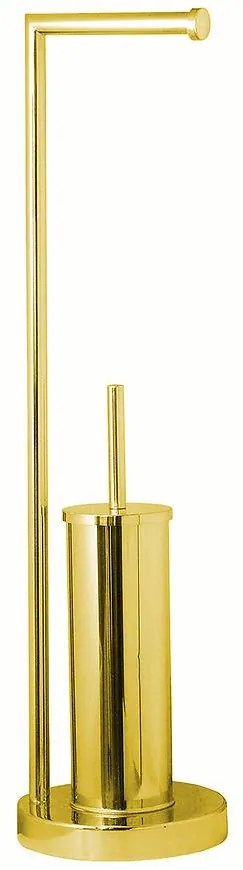 Kefa WC s vešiakom zlatá lesk CP-4006 84