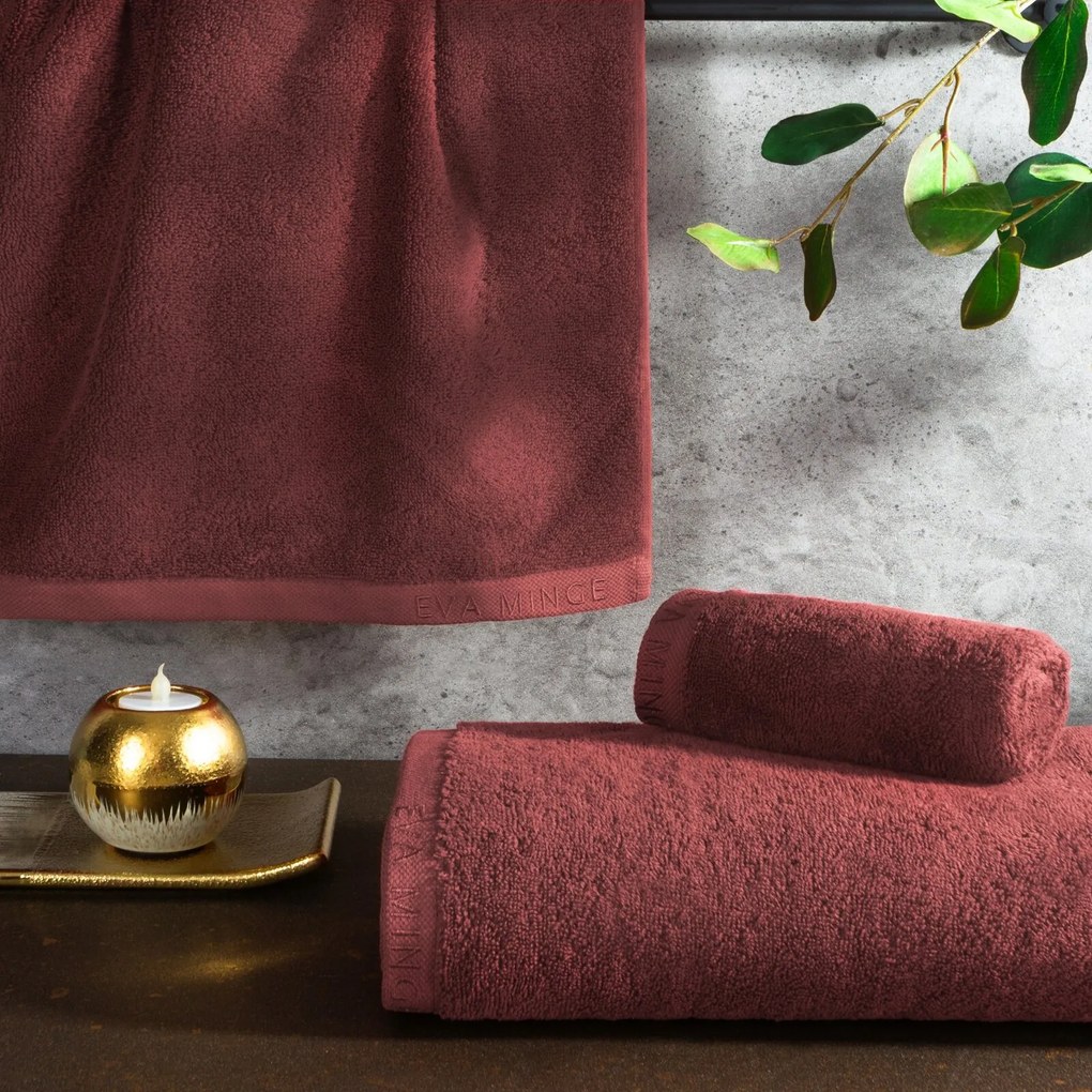 FROTÉ UTERÁK EVA MINGE VENUS SADA 1KS 30X50 CM, 1KS 50X90 CM, 1KS 70X140 CM TEHLOVÁ