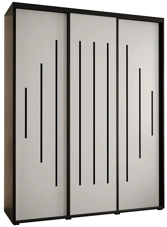 Skriňa 45 Canaris 12 190 čierna/biela/čierna