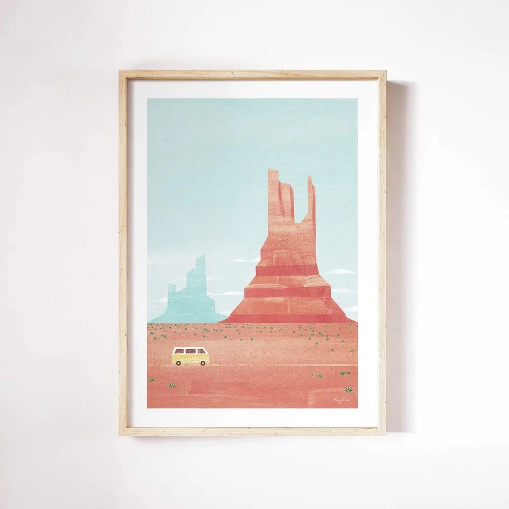 Plagát 30x40 cm Monument Valley - Travelposter