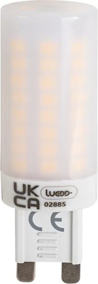 Sada 5 opálových G9 3-stupňových stmievateľných LED žiaroviek 4,5W 500 lm 4000K