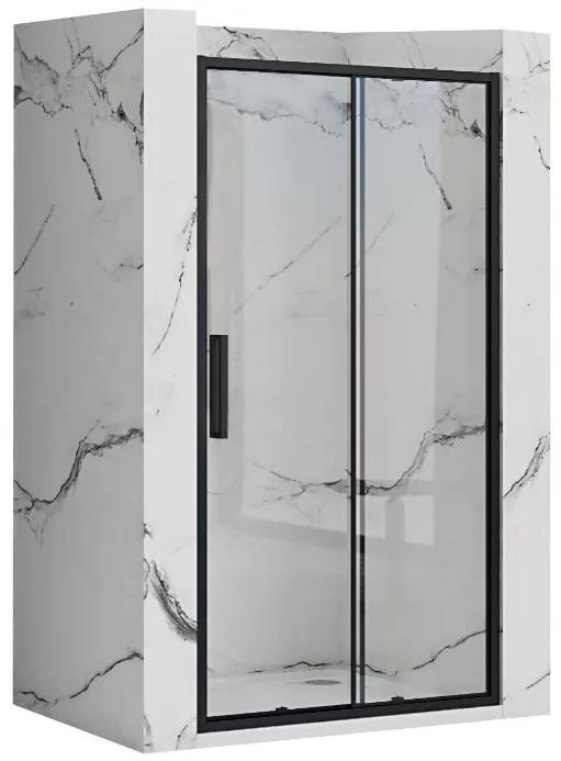 REA - Posuvné sprchové dvere Rapid Slide 120cm, čierna, REA-K6402
