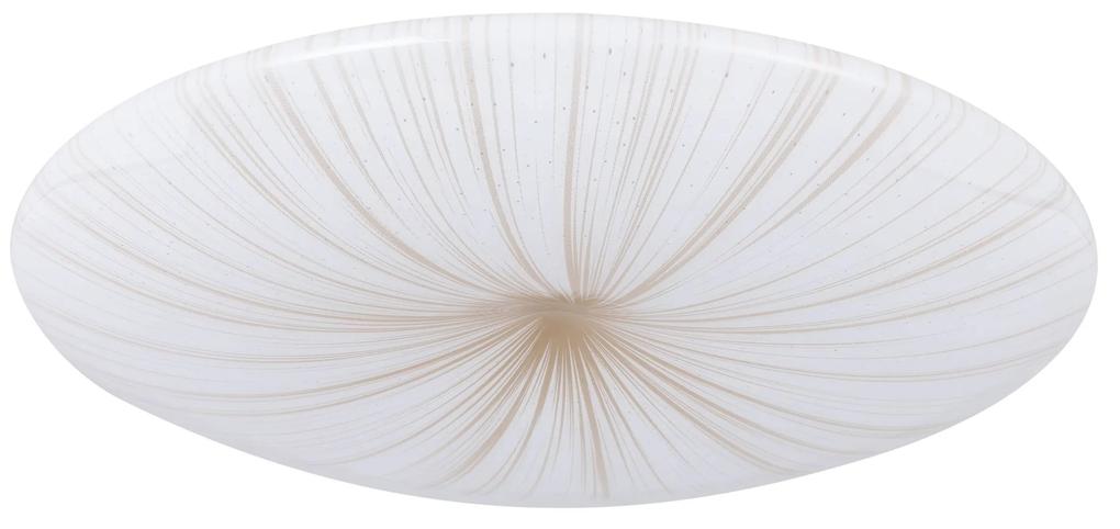 EGLO LED moderné stropné svietidlo NIEVES 1, 19,5W, teplá biela, 41cm, okrúhle, biele, zlaté
