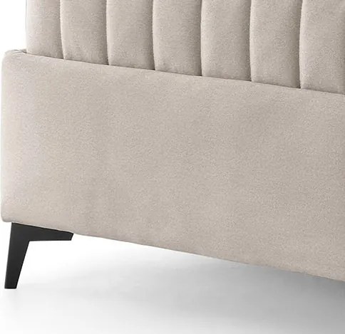 Posteľ Joy 180x200 cm, svetlo béžová látka