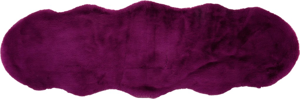 XXXLutz UMELÁ KOŽUŠINA, 55/160 cm, lila - Koberce - 003580043652