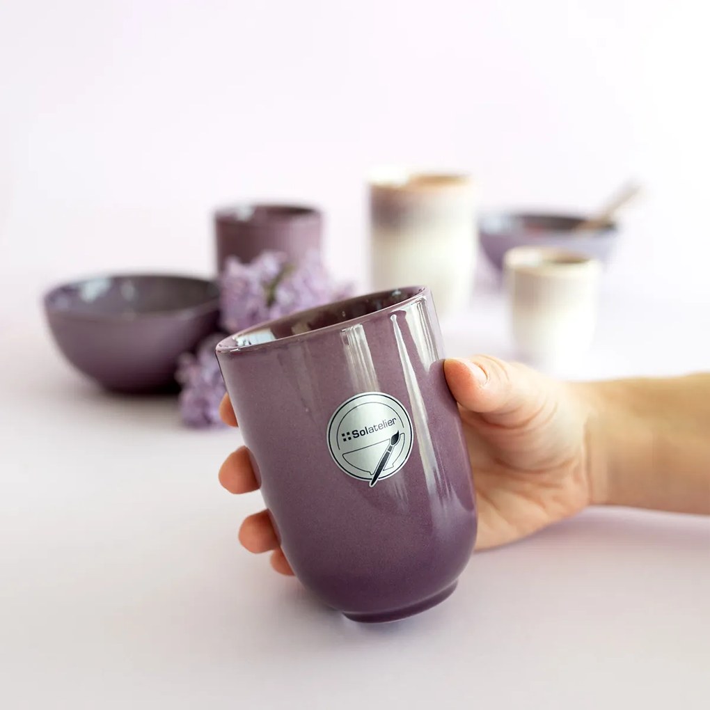 Šálka bez uška 300 ml - Gaya Solatelier Aubergine - 493212