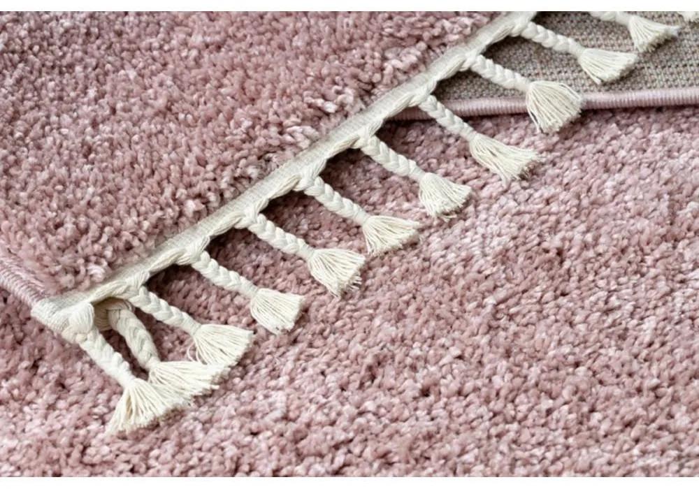 *Kusový koberec Shaggy Berta ružový 180x270cm