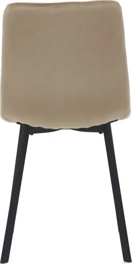 Jedálenská stolička zamatová, béžová DCL-973 CAP4