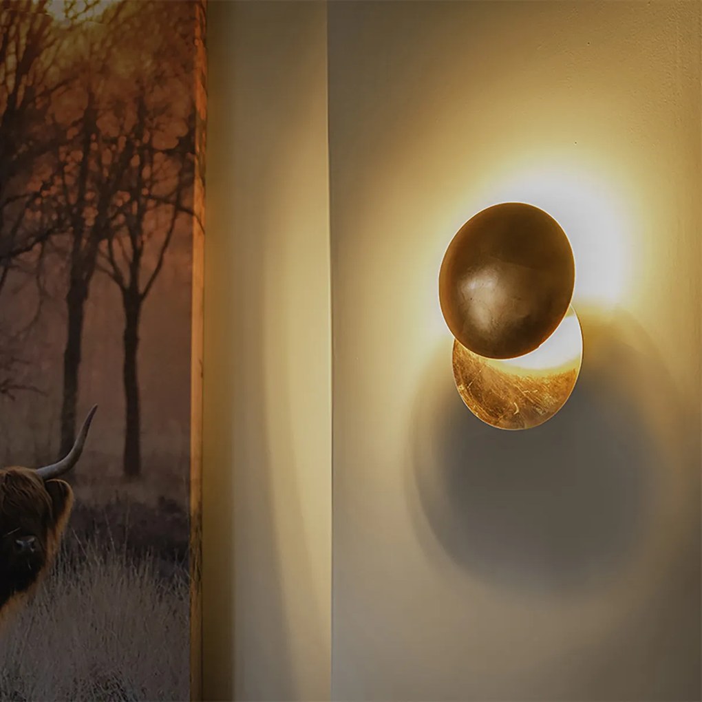 Inteligentná nástenná lampa medená vrátane WiFi G9 - Sunrise