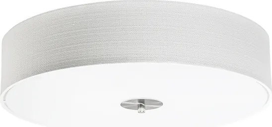 Rustikálne stropné svietidlo biele 50 cm - Drum Jute