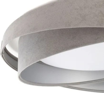 Stmievateľné LED stropné svietidlo SM. GALAXY M. LED/24W/230V pr. 55 cm sivá/strieborná + diaľkové ovládanie