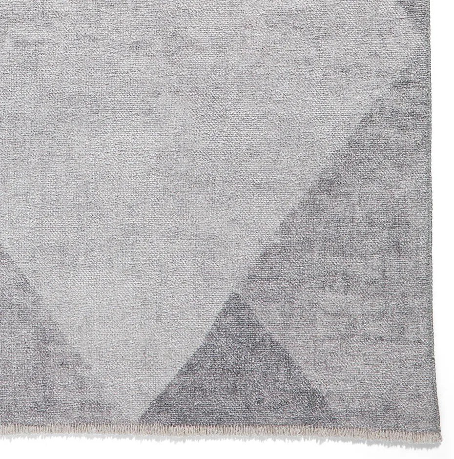 Svetlosivý prateľný koberec s prímesou bavlny 122x170 cm Whisper – Think Rugs