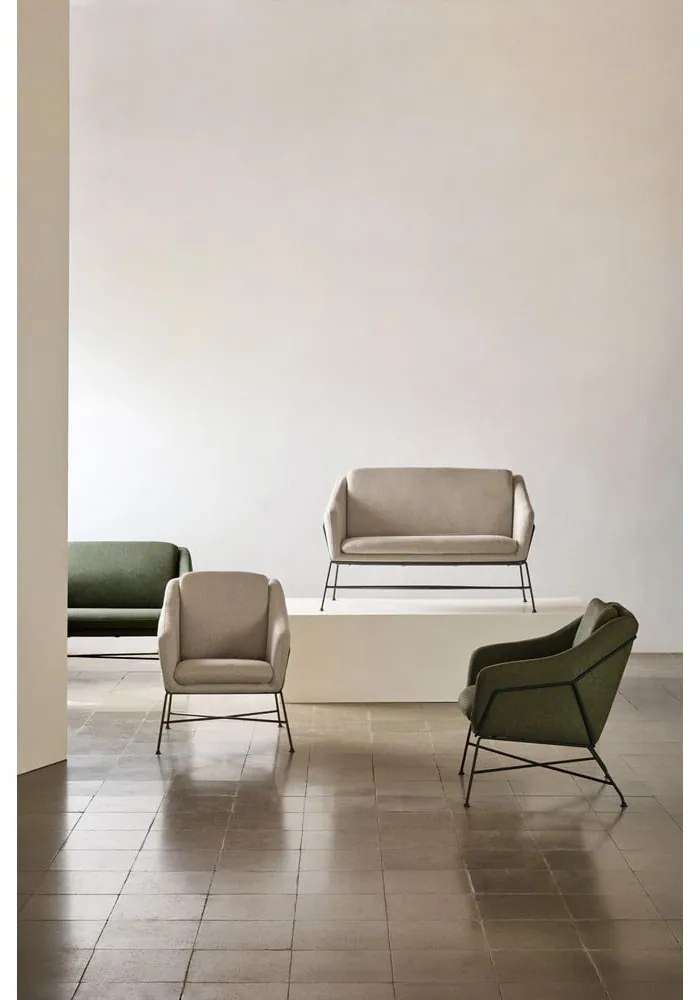 Béžová pohovka 128 cm Brida – Kave Home