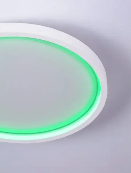 Moderné stropné svietidlo Chet RGB 39 s diaľkovým ovládaním