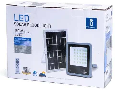 Aigostar - LED Stmievateľný solárny reflektor LED/50W/3,2V IP65 + DO
