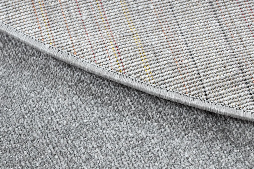 Okrúhly koberec SOFTY Jednofarebný, sivý