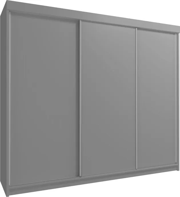 Šatníková skriňa Klasik 250, biela