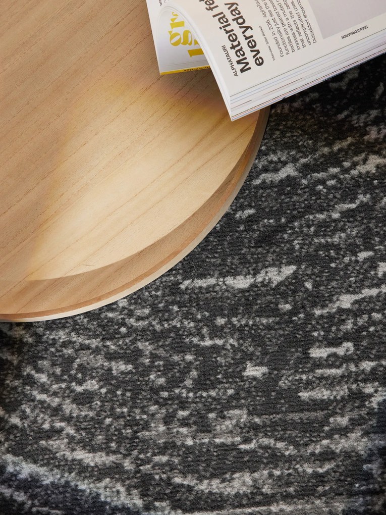 Kusový koberec Gloria Cavallo 106257 Grey kruh, 160x160 (priemer) kruh, šedá, chodba / predsieň, Hanse Home