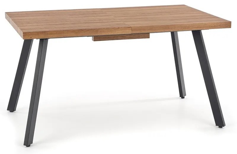 Jedálenský stôl Berlin 160 cm, orech medový / čierna