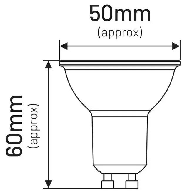 LED žiarovka INQ LED GU10/MR16 1;5W Neutral White MR006NW MR006NW
