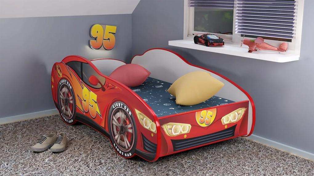 TOP BEDS Detská auto posteľ Racing Car Hero - Zigy Car 160cm x 80cm - 5cm