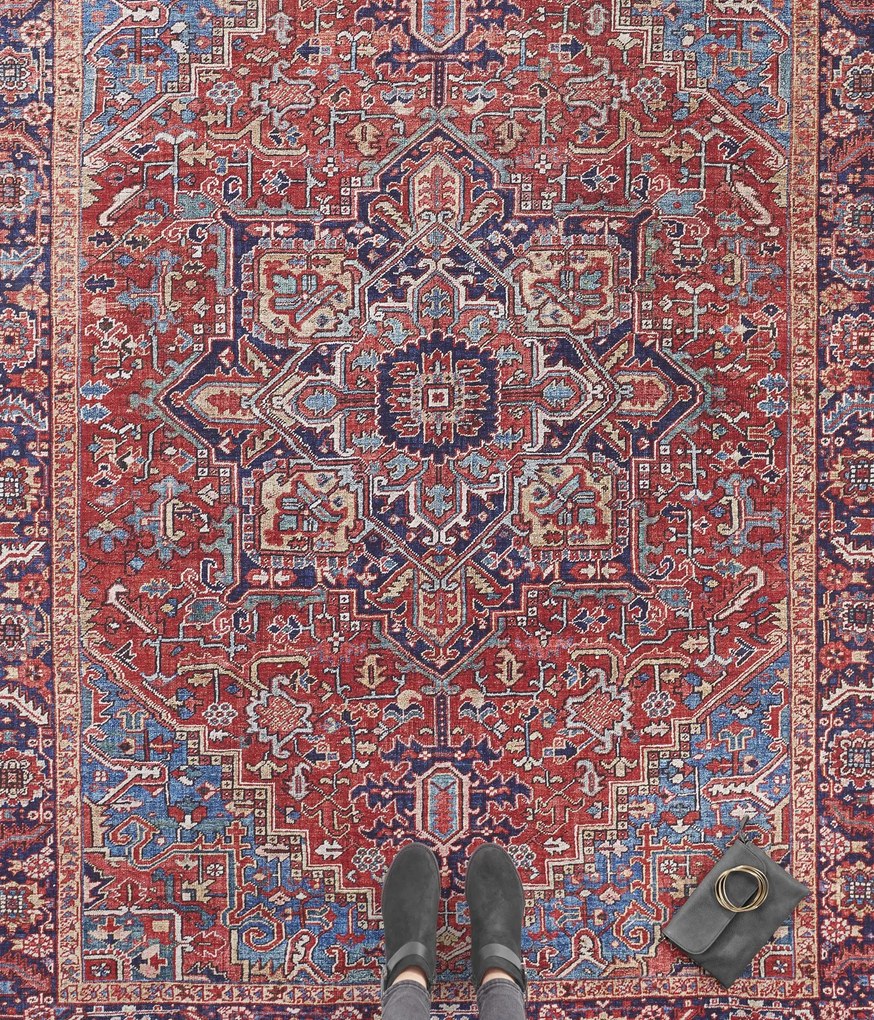 Hanse Home, Kusový koberec Asmar 104012 Orient / Red, 80x150, červená, obývacia izba
