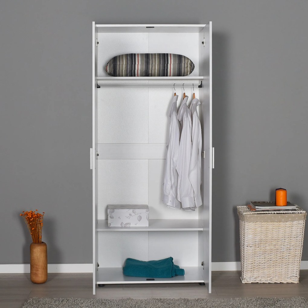 Šatníková skriňa Gorde 80 cm biela