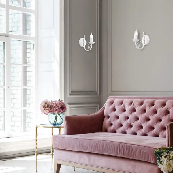 Nástenná lampa DONATO 1xE14/40W/230V biela