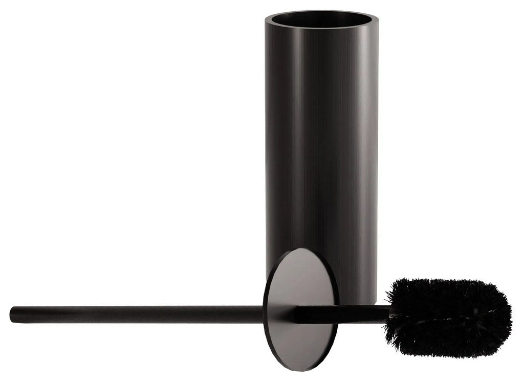 Rea Til, kovový stojan na WC s kefou, čierna matná, REA-88089
