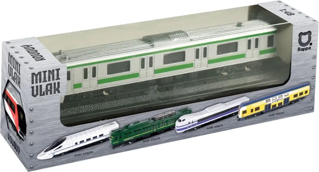 RAPPA Kovový vagón metra - zeleno-strieborný