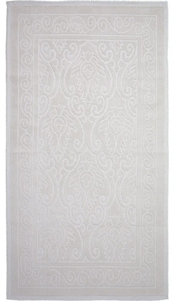 Krémovobiely bavlnený koberec Vitaus Osmanli, 80 × 150 cm