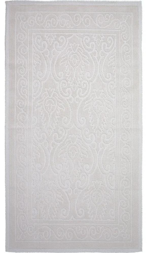 Krémovobiely bavlnený koberec Vitaus Osmanli, 80 x 200 cm