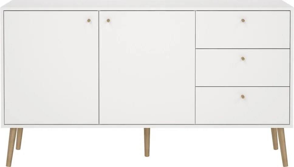 Komoda Boazy 147 cm bílá