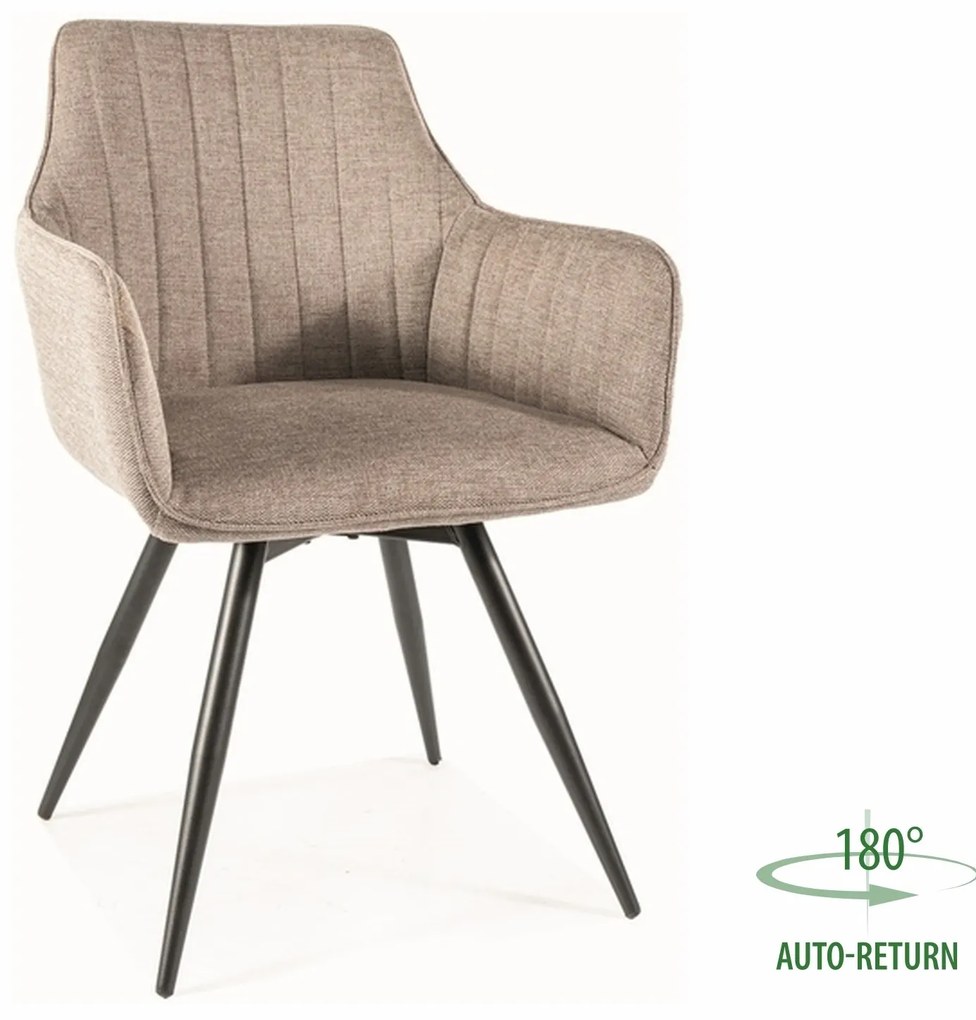 Otočné jídelní křeslo Ballo Brego béžové