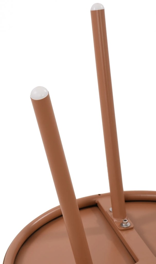 Konferenčný stolík Berea - v40 x Ø50 cm - Terracotta