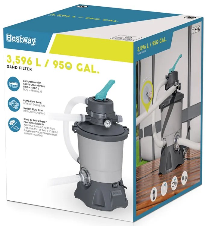 Filtrácia Sand Pool Pump 3596 l/h Bestway 58515