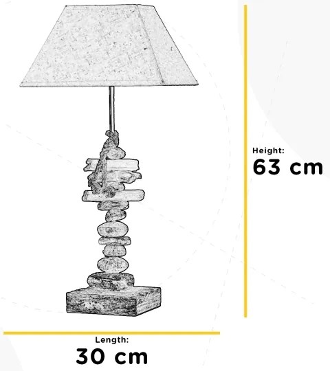 ONLI - Stolná lampa SEREGON 1xE27/22W/230V 63 cm