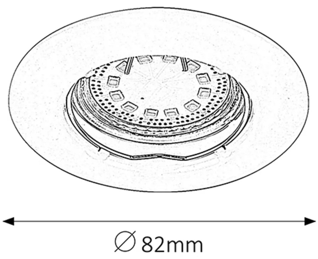 Rabalux LED zápustné bodové svietidlo Lite 3x3W | 240lm | 3000K - set 3 ks, saténový chróm, 1163