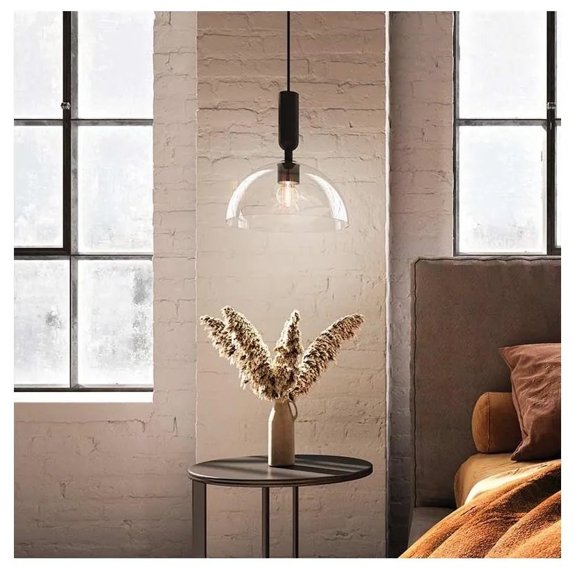 Alora Mood ALM-JUDE-P-MB-CL - Luster na tyči JUDE 1xE27/60W/230V čierny