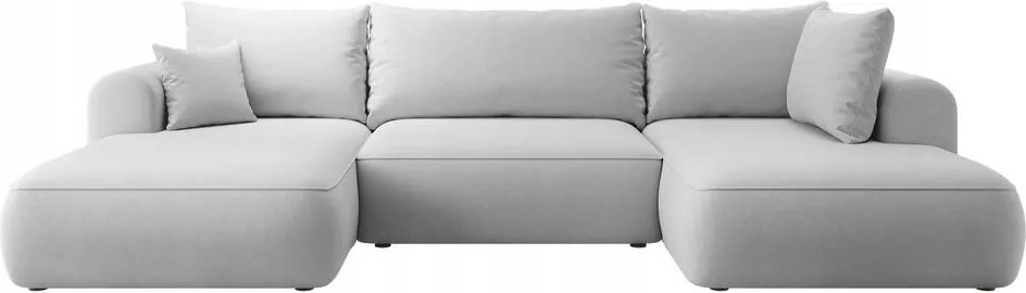 Rohová sedacia súprava v tvare U Olivo U (p) (sivá čierna)