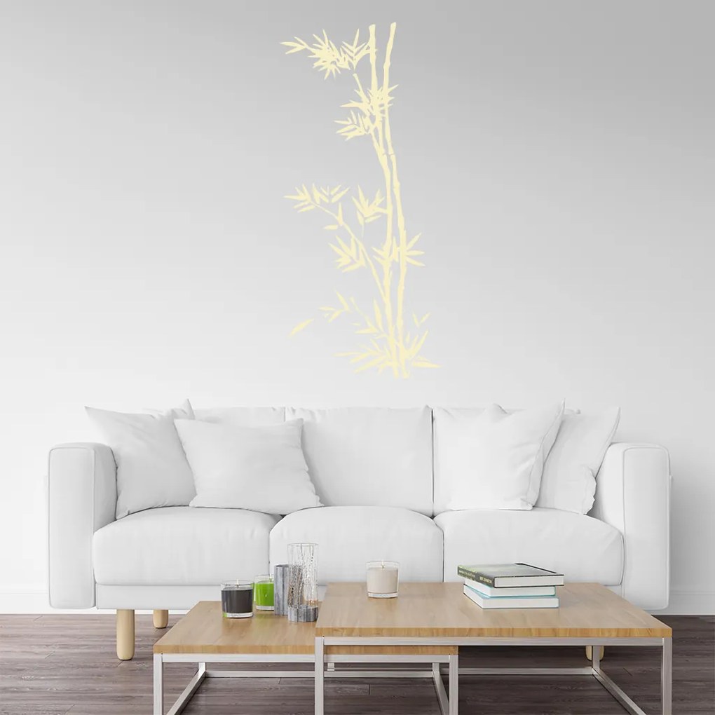 Veselá Stena Samolepka Bambus Farba: modrá, Veľkosť: 30 x 65 cm