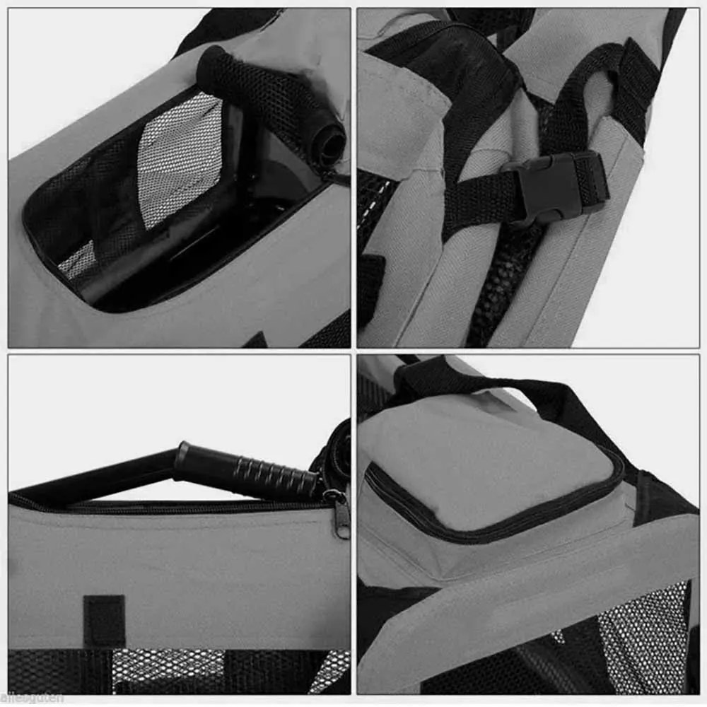 Skladacia a prenosná prepravka na domáce zviera, viac typov, veľkosť S