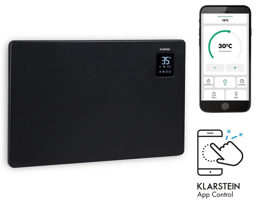 Klarstein Bansin Smart 1500, konvektor, 1500 W, ovládanie cez aplikáciu