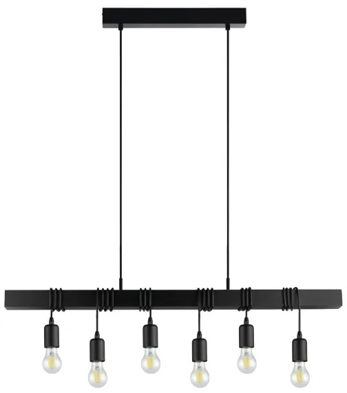 Eglo 49755 - Závesné svietidlo TOWNSHEND 6xE27/60W/230V