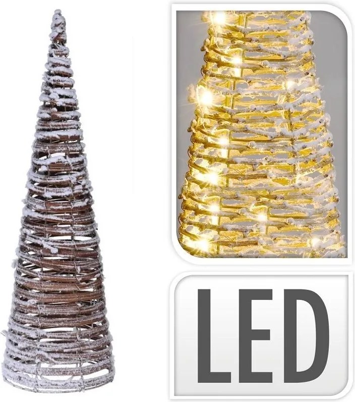 Vianočný stromček s LED – ratanový 60 cm